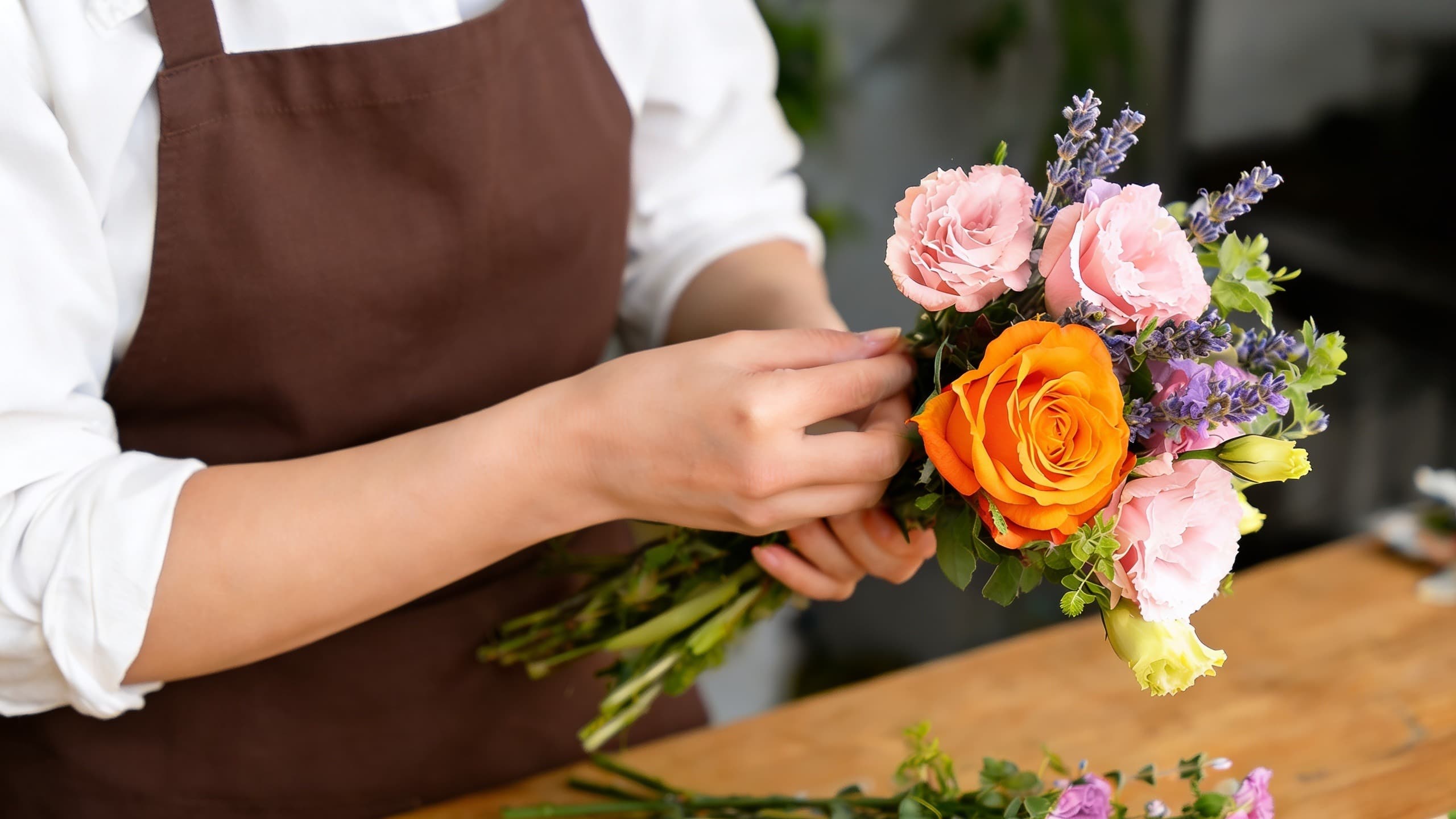 Wrapping bouquet
